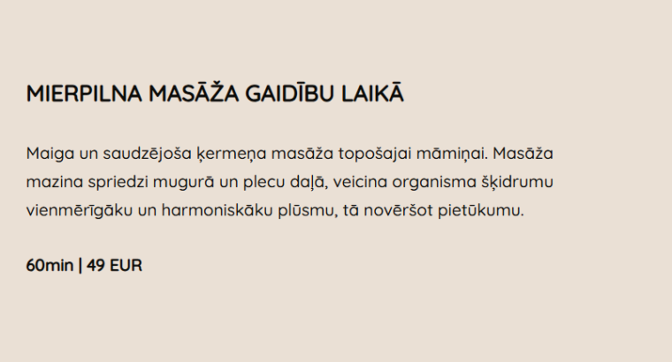 Laipa Spa masāža