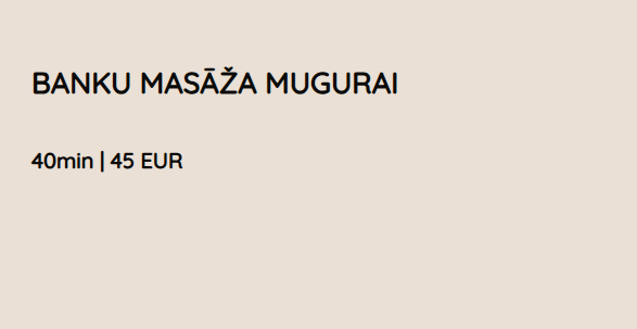 Laipa Spa masāža