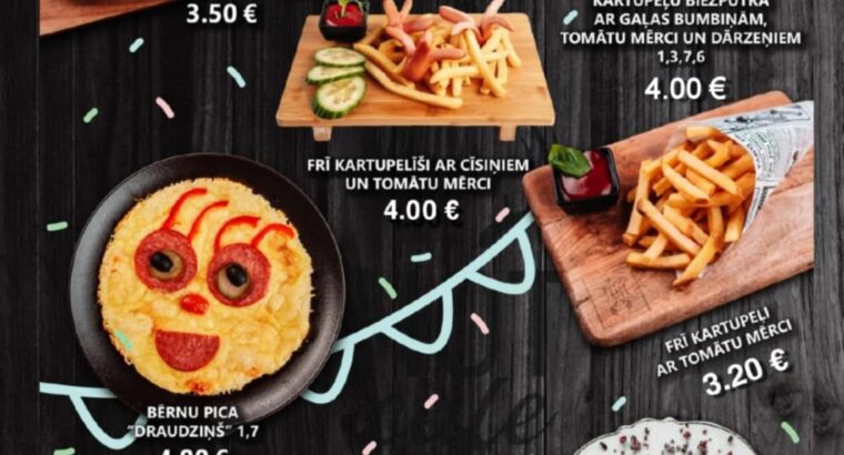 Hot Cafe Ēdienkarte