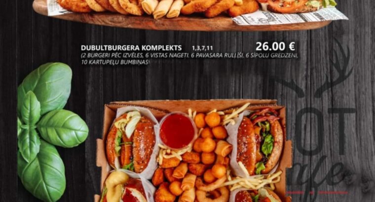 Hot Cafe Ēdienkarte