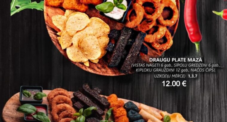 Hot Cafe Ēdienkarte