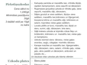 Kafejnīca Pietura Banketu piedāvājums