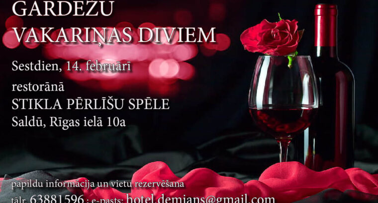 Stikla pērlīšu spēle Gardēžu vakariņas diviem