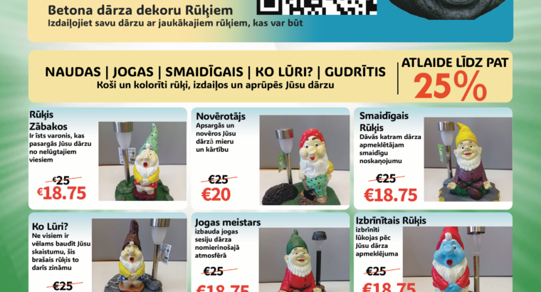 Betona dārza dekoru Aprīļa mēneša atlaide