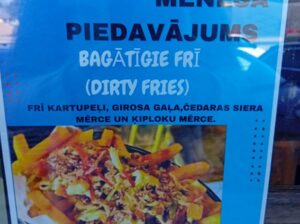Kafejnīcas “Ķēķis” aprīļa piedāvājums – Bagātīgie frī