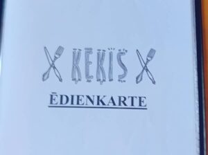 Kafejnīcas “Ķēķis” ēdienkarte