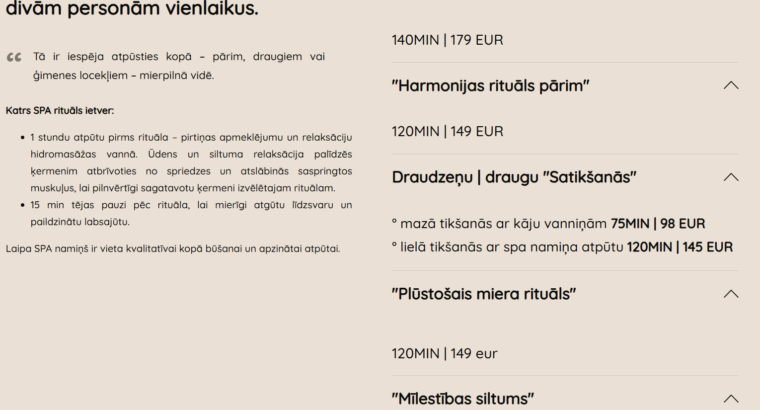 Laipa SPA – SPA Namiņš