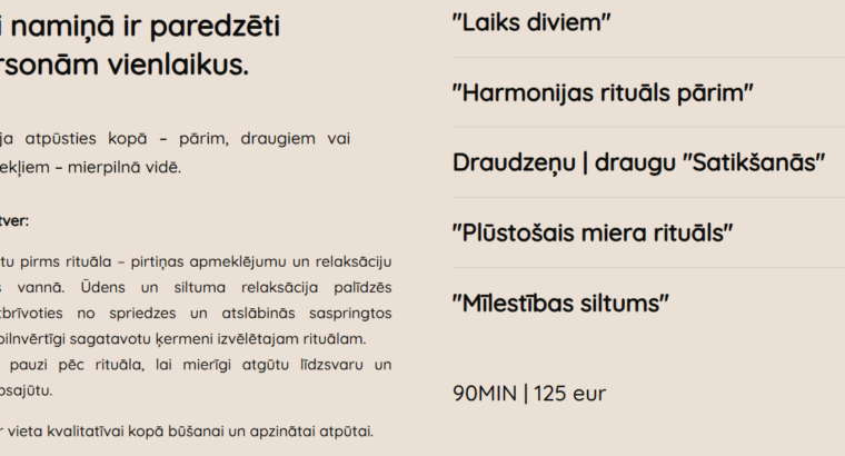 Laipa SPA – SPA Namiņš