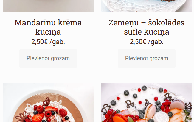 Miko saldās kūkas un kūciņas