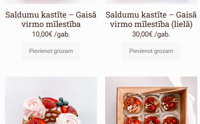 Miko saldās kūkas un kūciņas