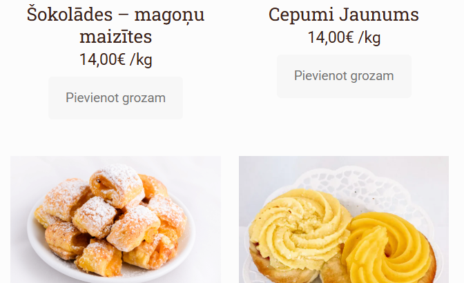 Miko saldās smalkmaizītes