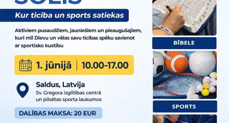 Minikonference “Nākamais solis.” Kur ticība un sports satiekas