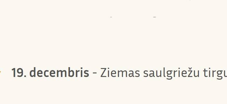 Ziemas saulgriežu tirgus